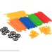 Play22 Building Toys for Kids 400 Set Straws and Connector + Wheels Colorful and Strong Kids Construction Toys with Special Connectors Great Gift Building Blocks for Boys and Girls Original B076QJ2Q8Q